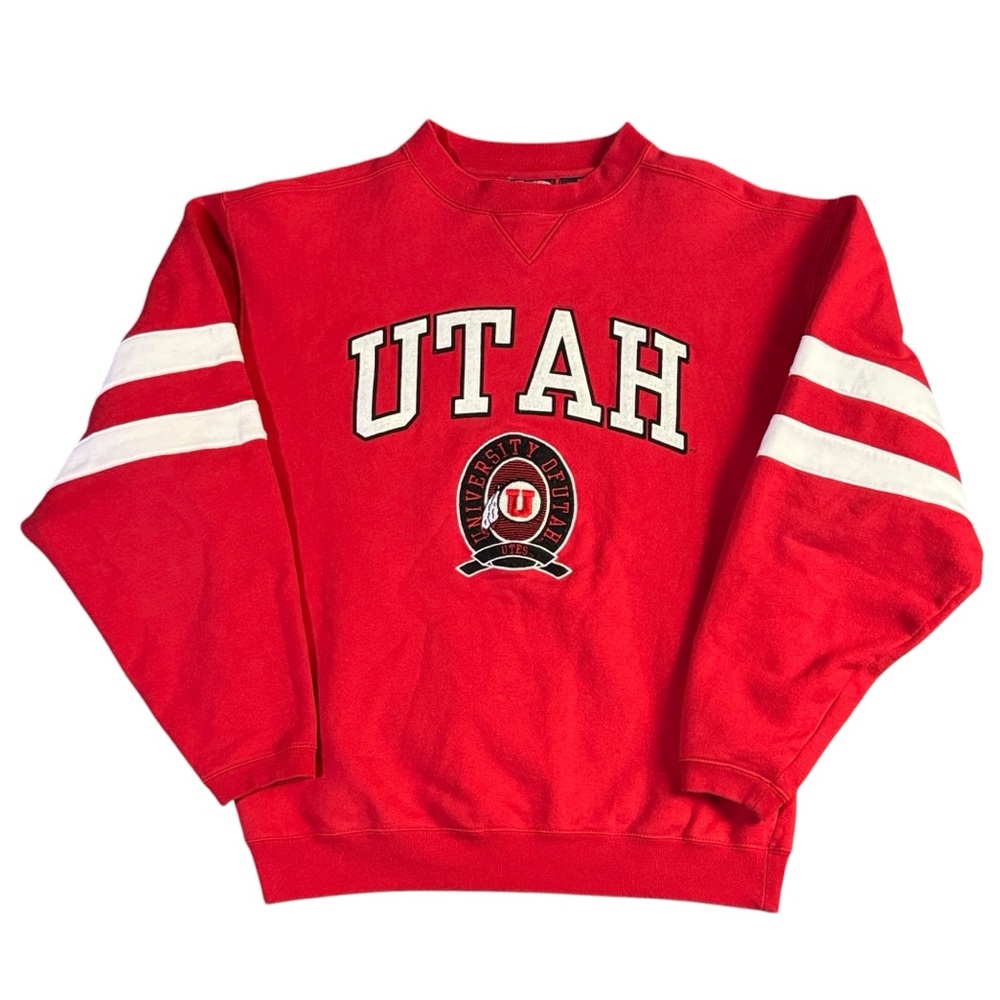 Vintage 90’s University Of Utah Utes Football Oversized Sweatshirt Men’s Medium